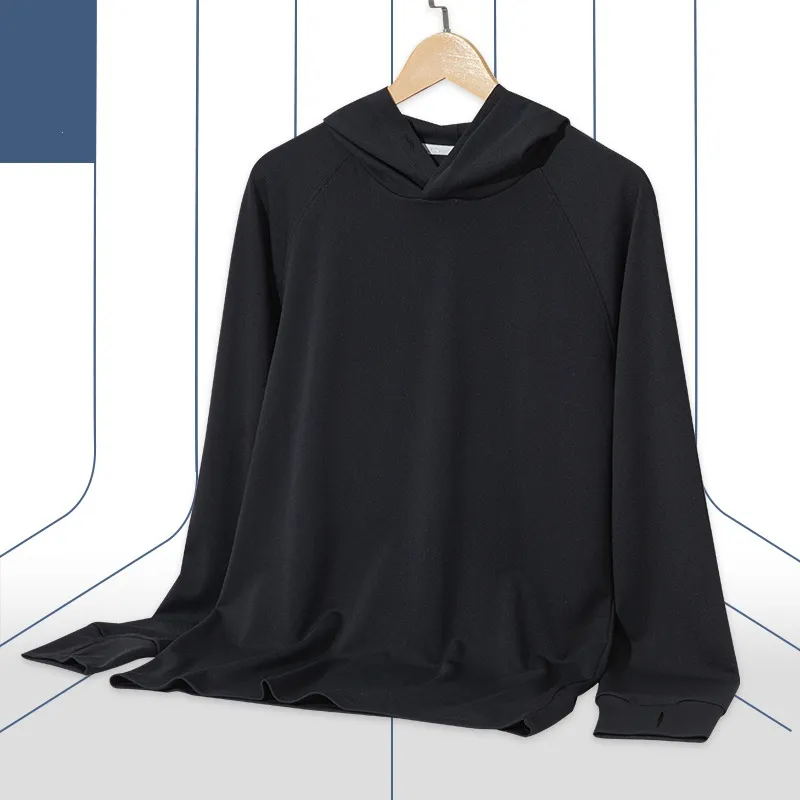 2024 Primavera Autumn Autumn New Mens Holteed Readed Running Sports Fitness Ropa de mangas de manga larga transpirable