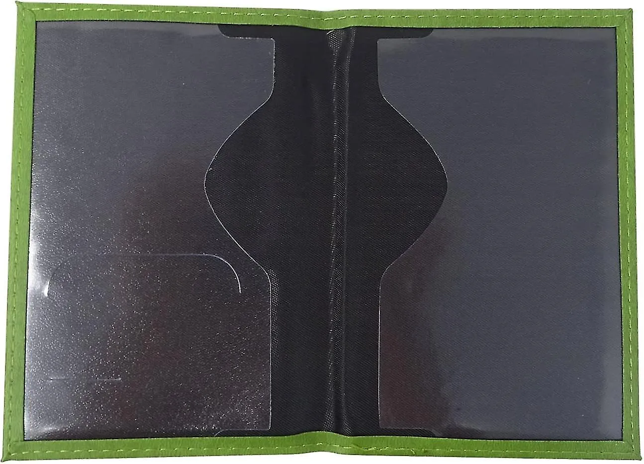 2pcs Artificial Leather Passport Holder Cover Passport Case For Men And Women Orange And Green