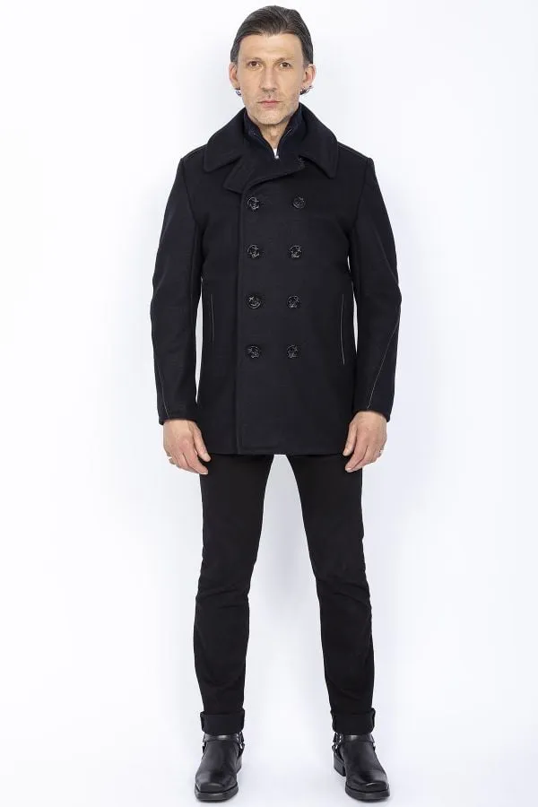Abrigo Hombre Schott Caban 740C Navy
