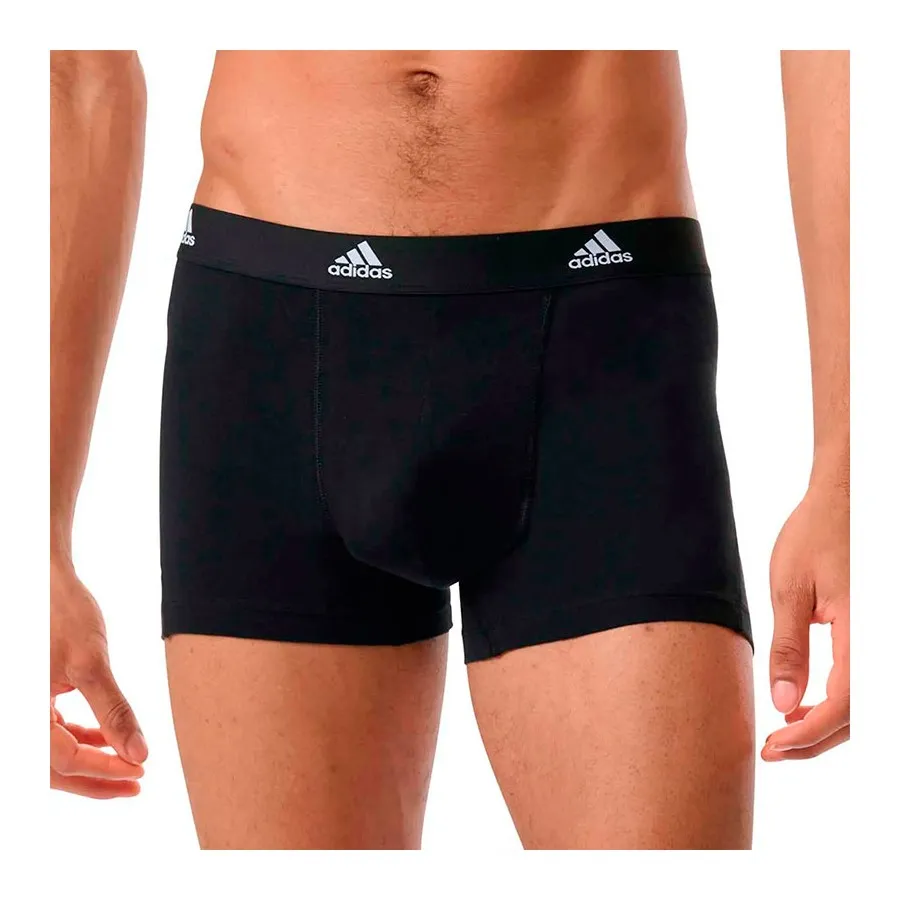 ADIDAS BOXER ACTIVE FLEX COTTON 2P Negro/Gris 4A1M20 917
