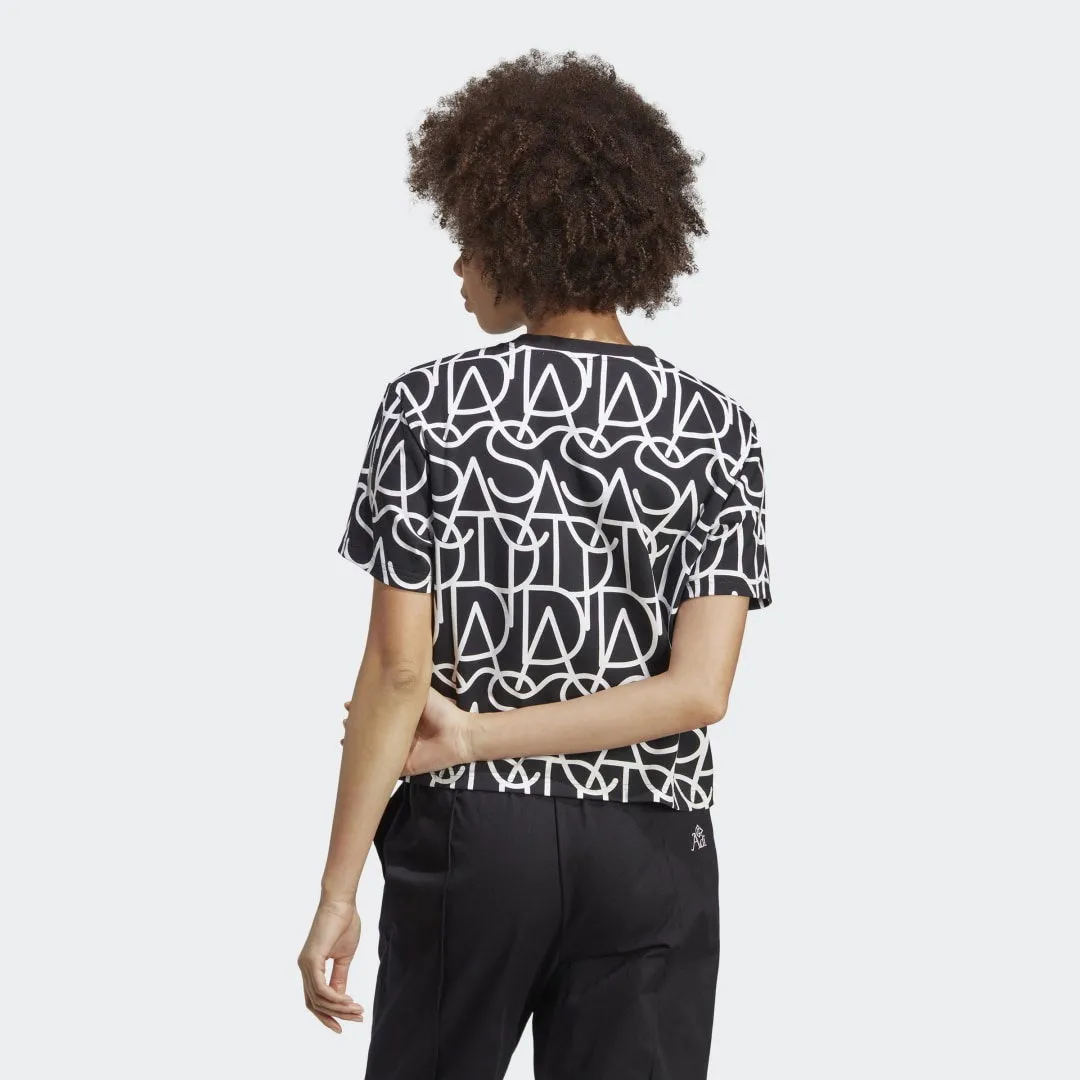 adidas Originals Allover adidas Graphic Boyfriend Tee