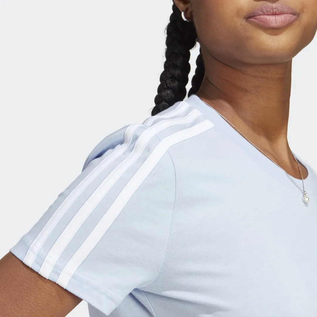 ADIDAS PERFORMANCE ESSENTIALS SLIM 3STRIPES TEE