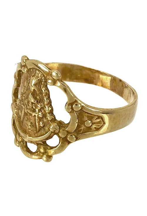 ANILLO ORO AMARILLO 18K VIRGEN DEL ROCIO 005_00013504