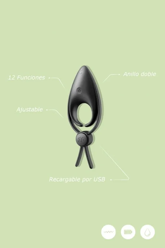 ANILLO PARA EL PENE SNIPER  NEGRO