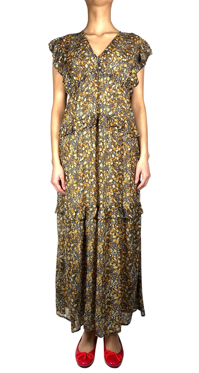 BA&SH Vestido Maxi Estampado