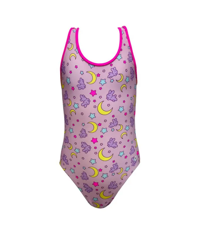 Bañador de Natación Ras Classic Back Pink Mujer