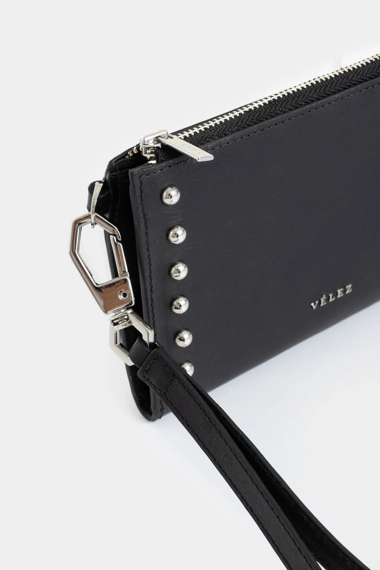 Billetera Holy de cuero para mujer taches