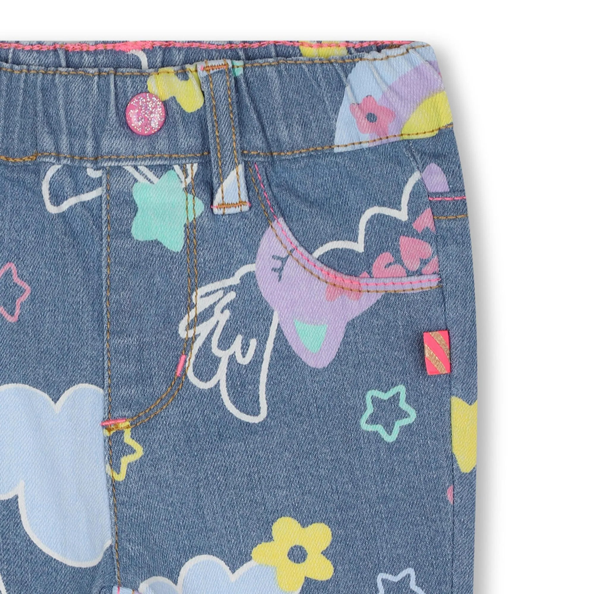 BILLIEBLUSH Pantalón vaquero estampado