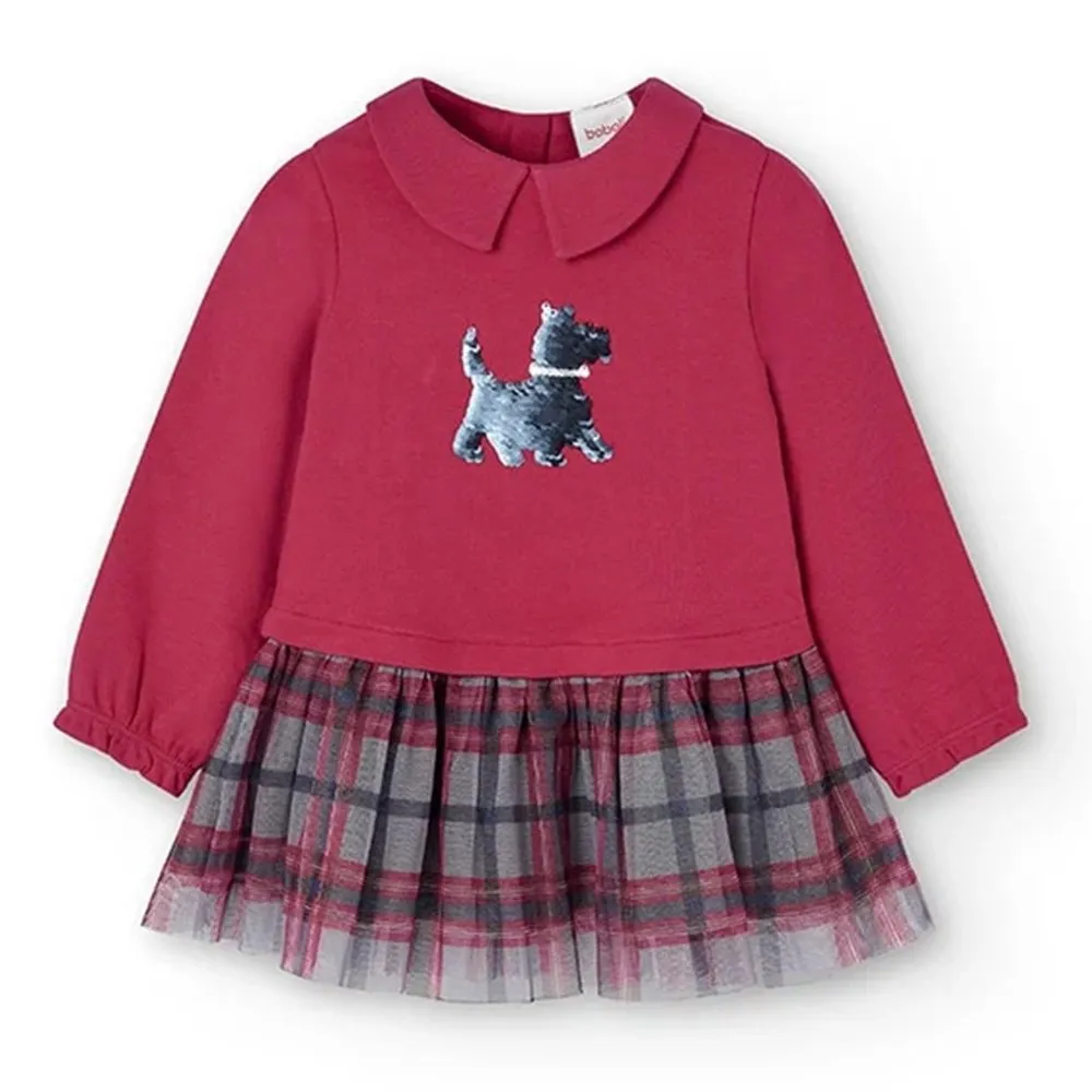 Boboli Vestido de bebe niña 705248 RUBI CORDONETS