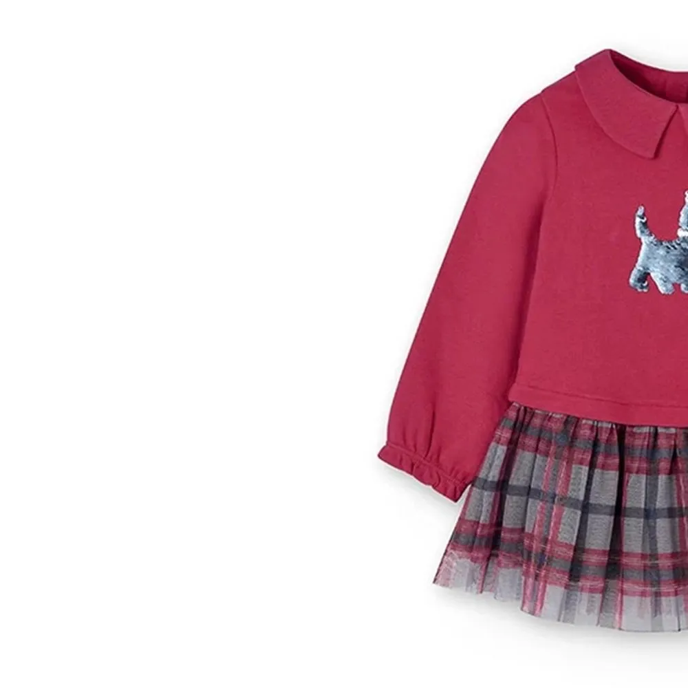 Boboli Vestido de bebe niña 705248 RUBI CORDONETS