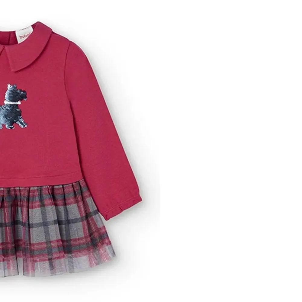 Boboli Vestido de bebe niña 705248 RUBI CORDONETS