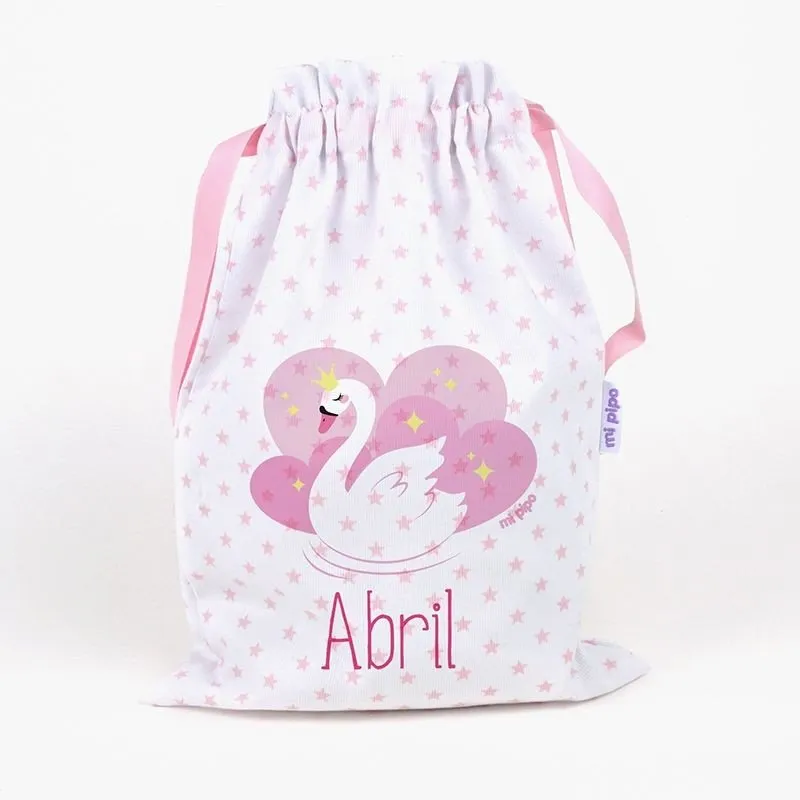 Bolsita merienda bebé Cisne