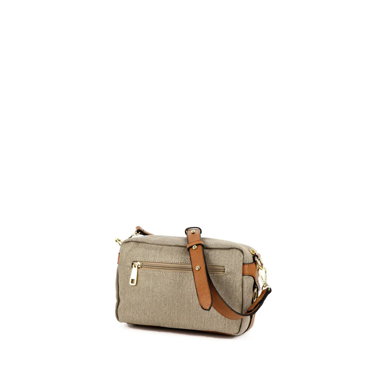 Bolso Binnari Bandolera en tejido natural brillo, nacional Cnp18005