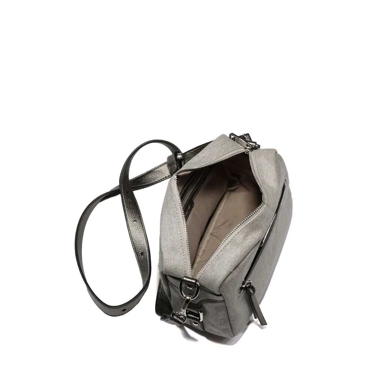 Bolso Binnari Bandolera en tejido natural brillo, nacional Cnp18005