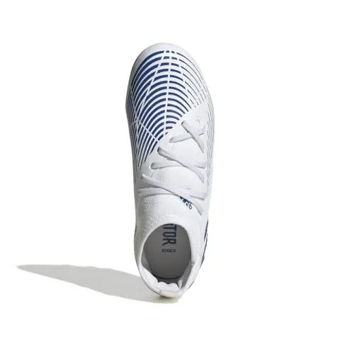 BOTAS DE FúTBOL JR  ADDIDAS PREDATOR EDGE.3 MG BLANCOAZUL  GZ2893