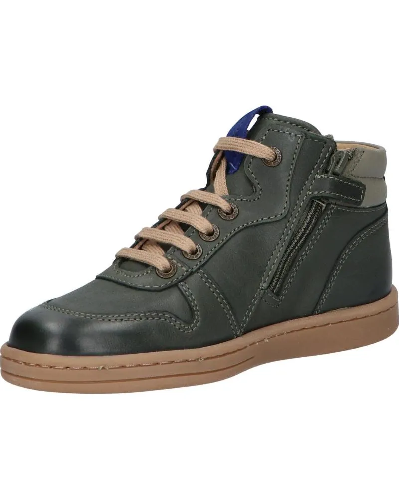 Botas de Niña y Niño KICKERS 829890 TACKFLO 203 KAKI GRIS BLEU