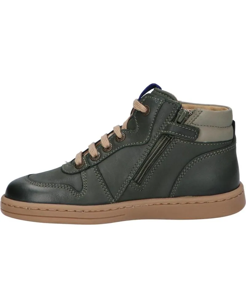 Botas de Niña y Niño KICKERS 829890 TACKFLO 203 KAKI GRIS BLEU