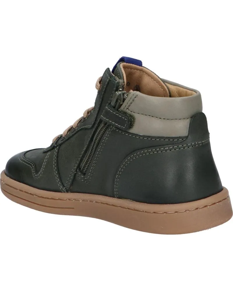 Botas de Niña y Niño KICKERS 829890 TACKFLO 203 KAKI GRIS BLEU