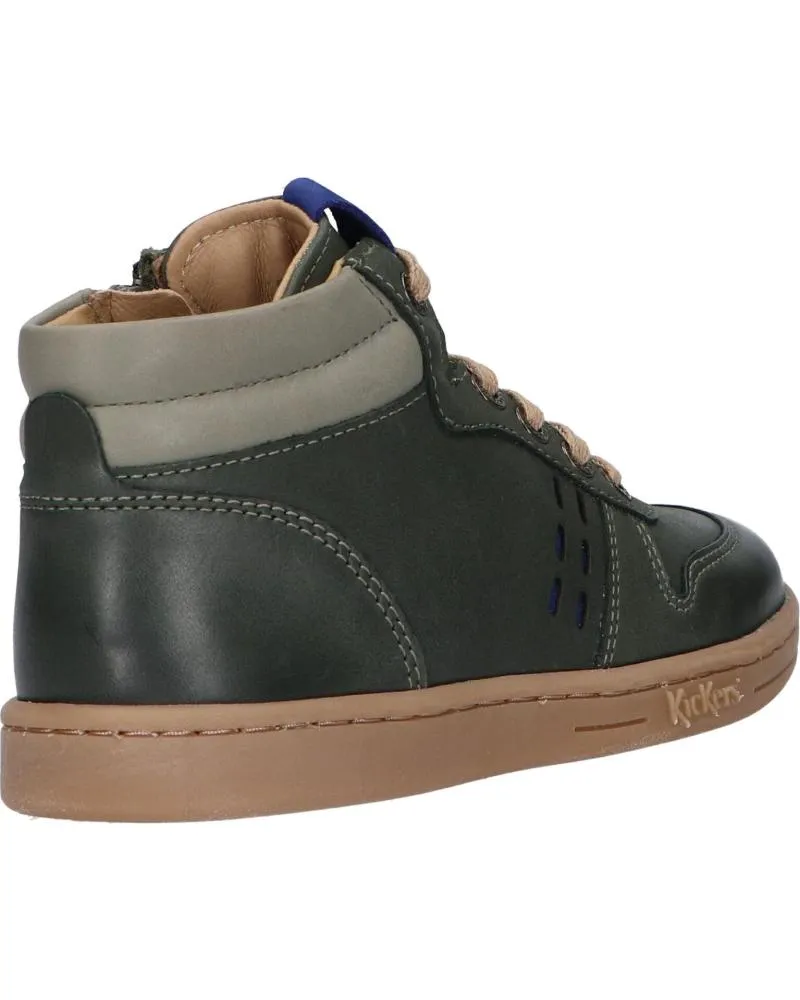 Botas de Niña y Niño KICKERS 829890 TACKFLO 203 KAKI GRIS BLEU
