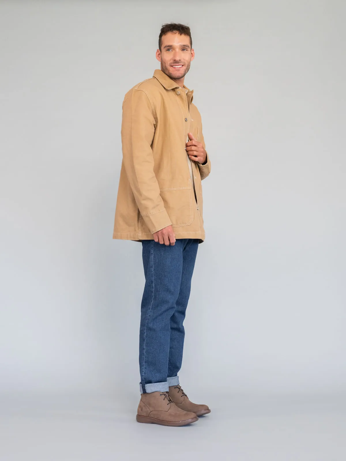 Botin Cuero Hombre Moines Café