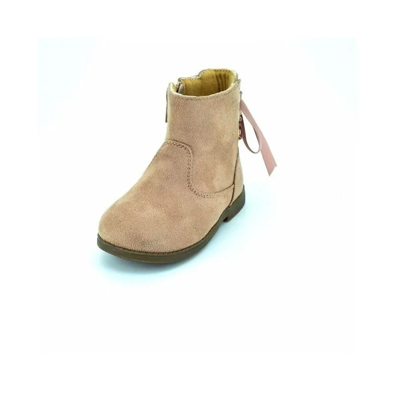 Botin niña con lazo de raso
