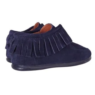 Botin niña flecos azul chuches