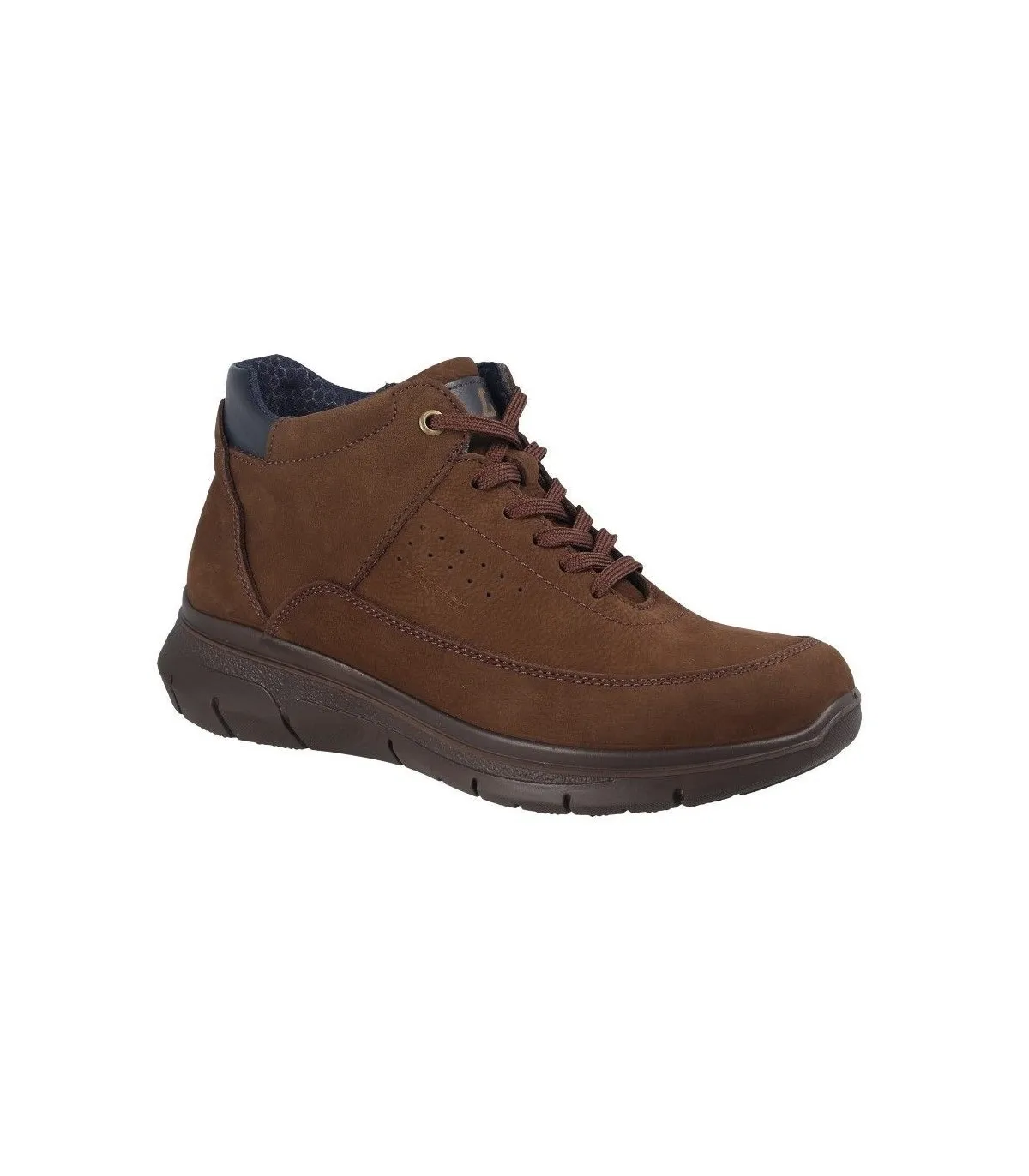 Botines de cordones para hombre en color marrón