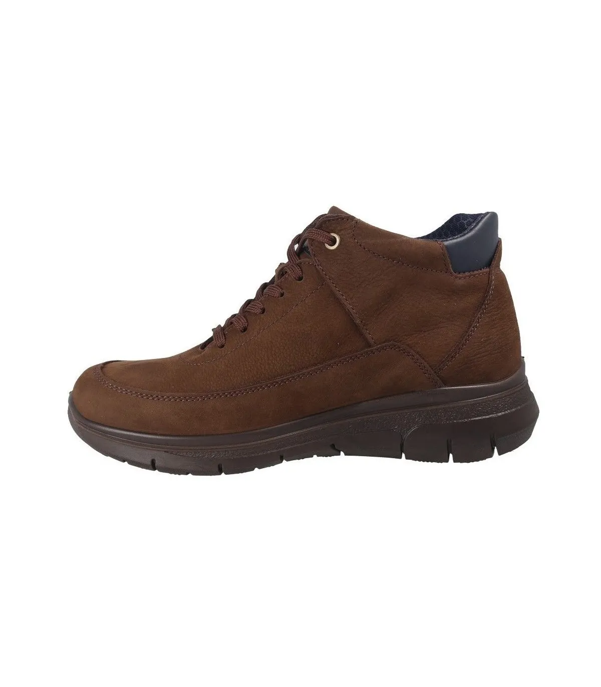 Botines de cordones para hombre en color marrón