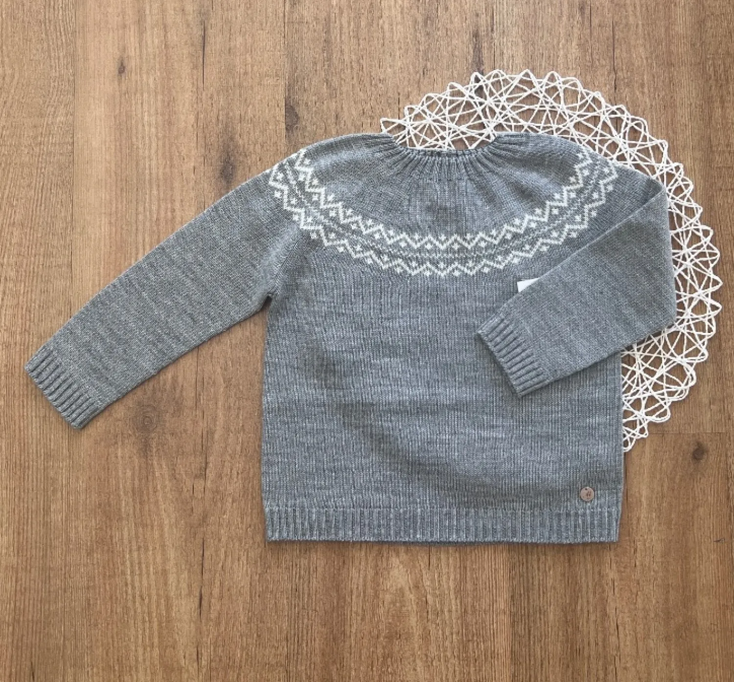 Boy's sweater with Greca Cyane collection