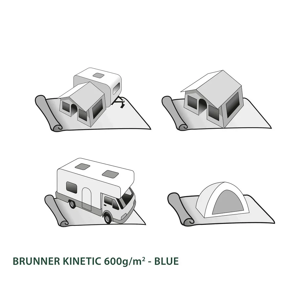 BRUNNER KINETIC 600 3 X 6 M  SUELO AVANCE CARAVANA AZUL