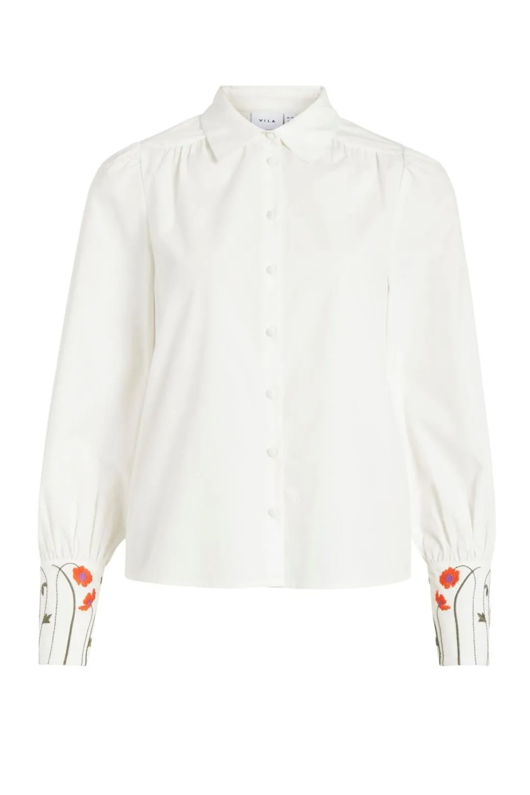 Camisa detalle bordado Vipruda blanco