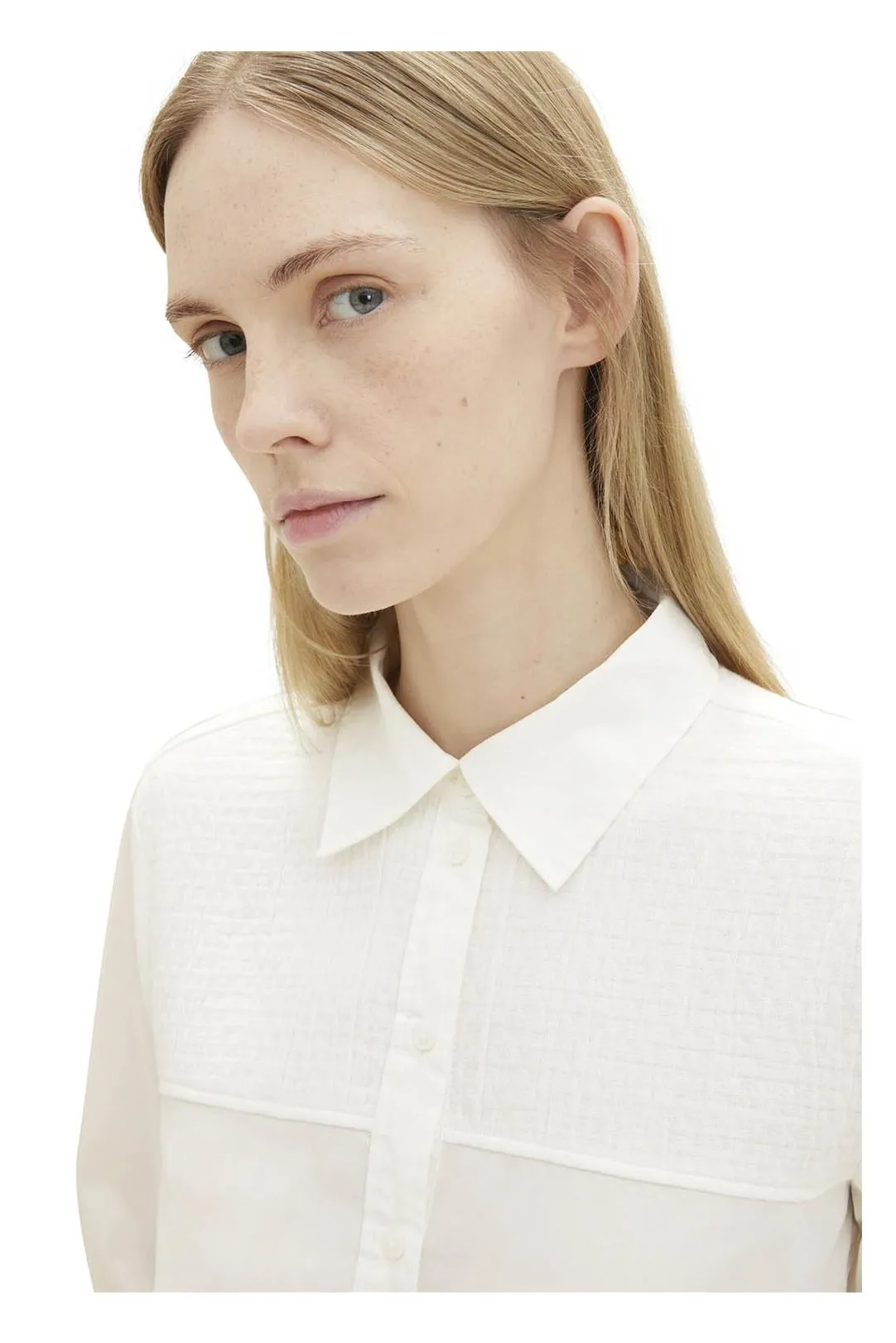 CAMISA MUJER TOM TAILOR BLANCO