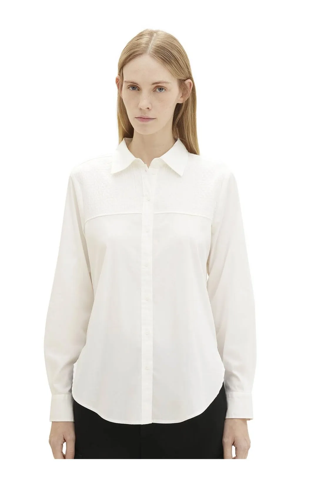 CAMISA MUJER TOM TAILOR BLANCO