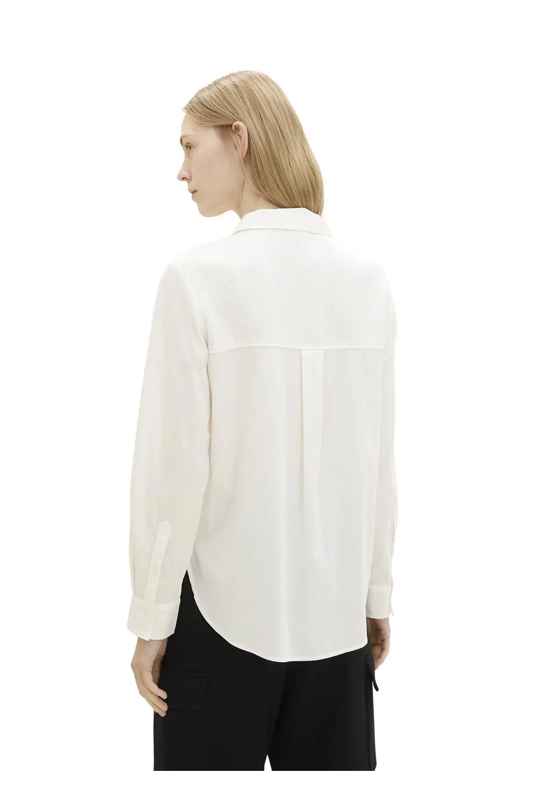 CAMISA MUJER TOM TAILOR BLANCO