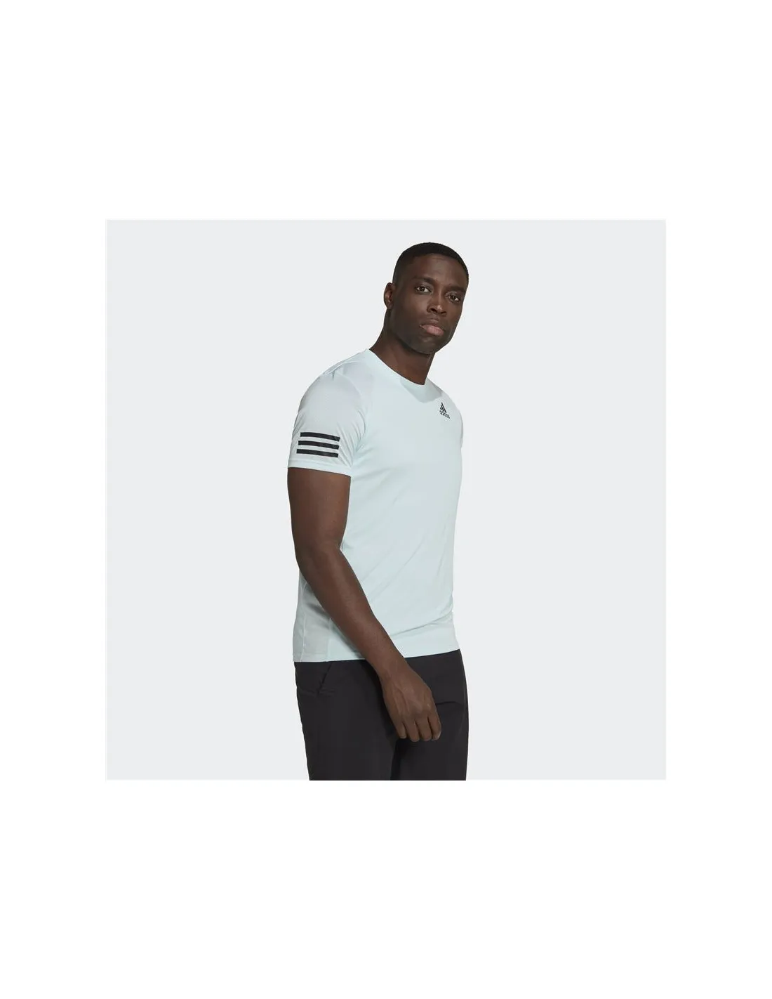 Camiseta adidas Club Tennis 3 bandas azul Hombre