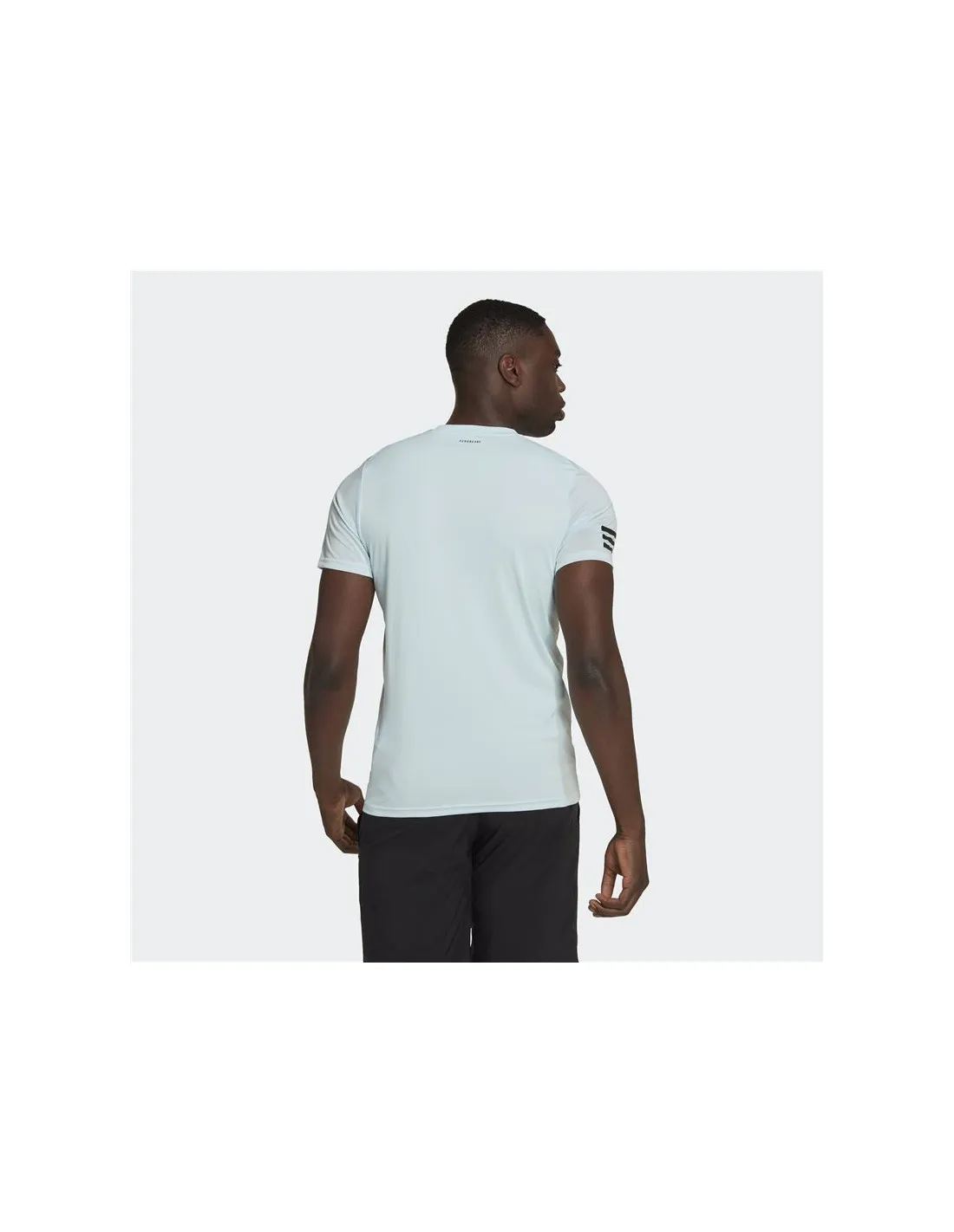 Camiseta adidas Club Tennis 3 bandas azul Hombre