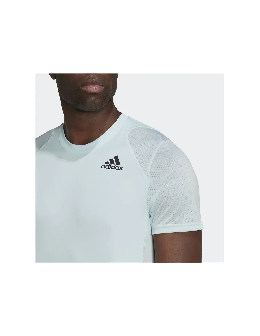 Camiseta adidas Club Tennis 3 bandas azul Hombre