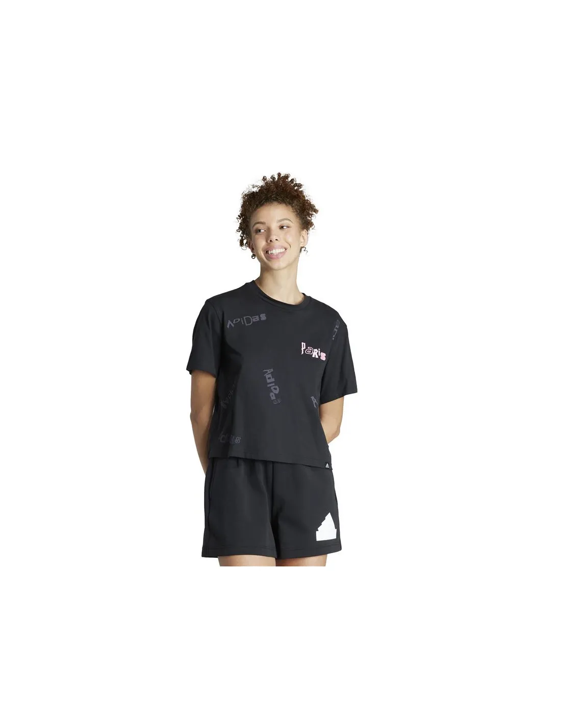 Camiseta adidas Par Gt1 Mujer Negro