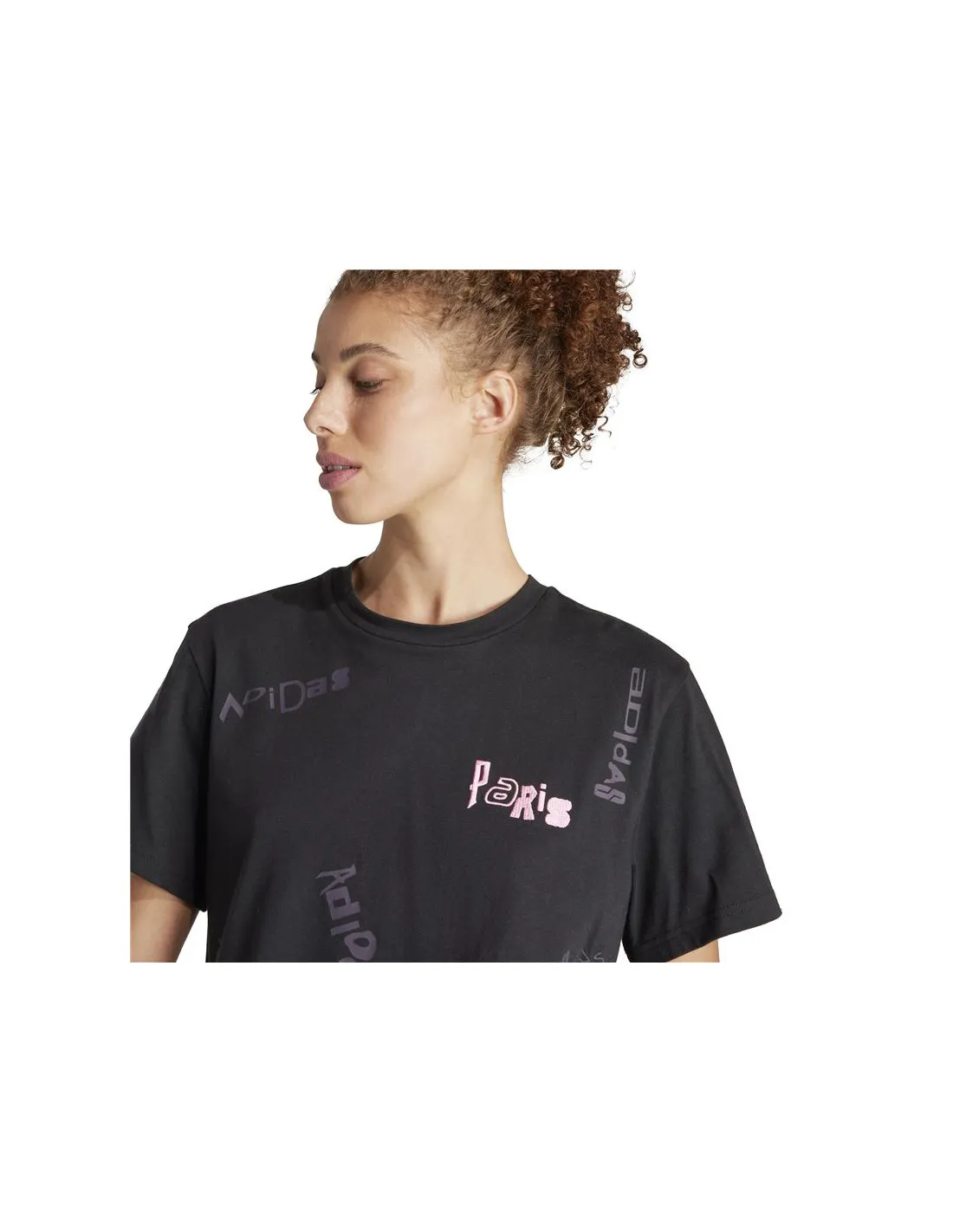 Camiseta adidas Par Gt1 Mujer Negro