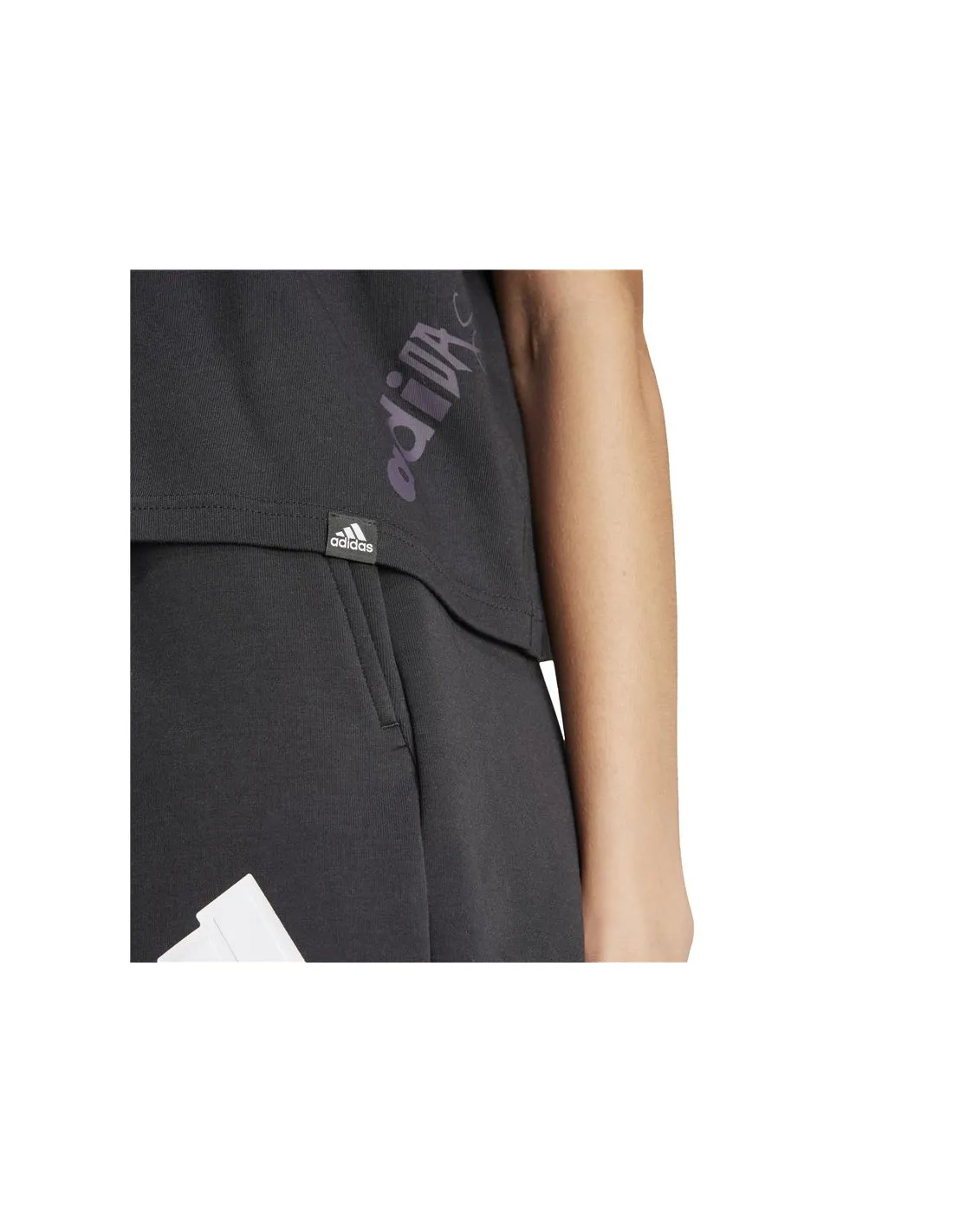 Camiseta adidas Par Gt1 Mujer Negro
