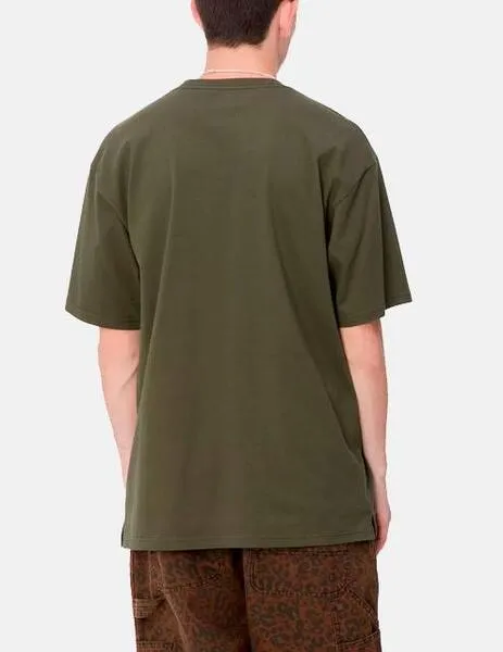 CAMISETA CARHARTT MADISON  OFFICE GREEN / WHITE