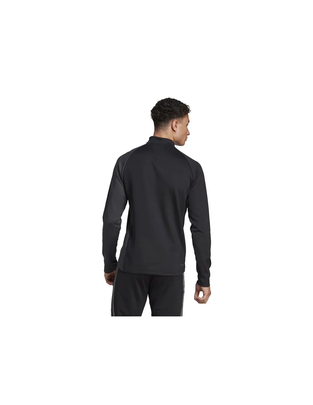 CAMISETA DE FITNESS ADIDAS 1/4ZIP COLOURBLOCK HOMBRE BK