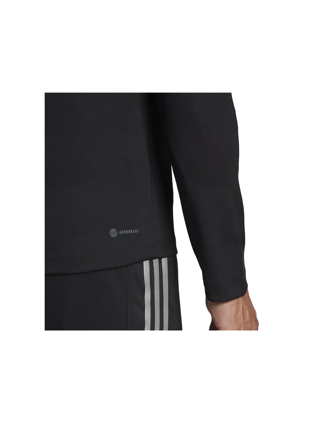 CAMISETA DE FITNESS ADIDAS 1/4ZIP COLOURBLOCK HOMBRE BK