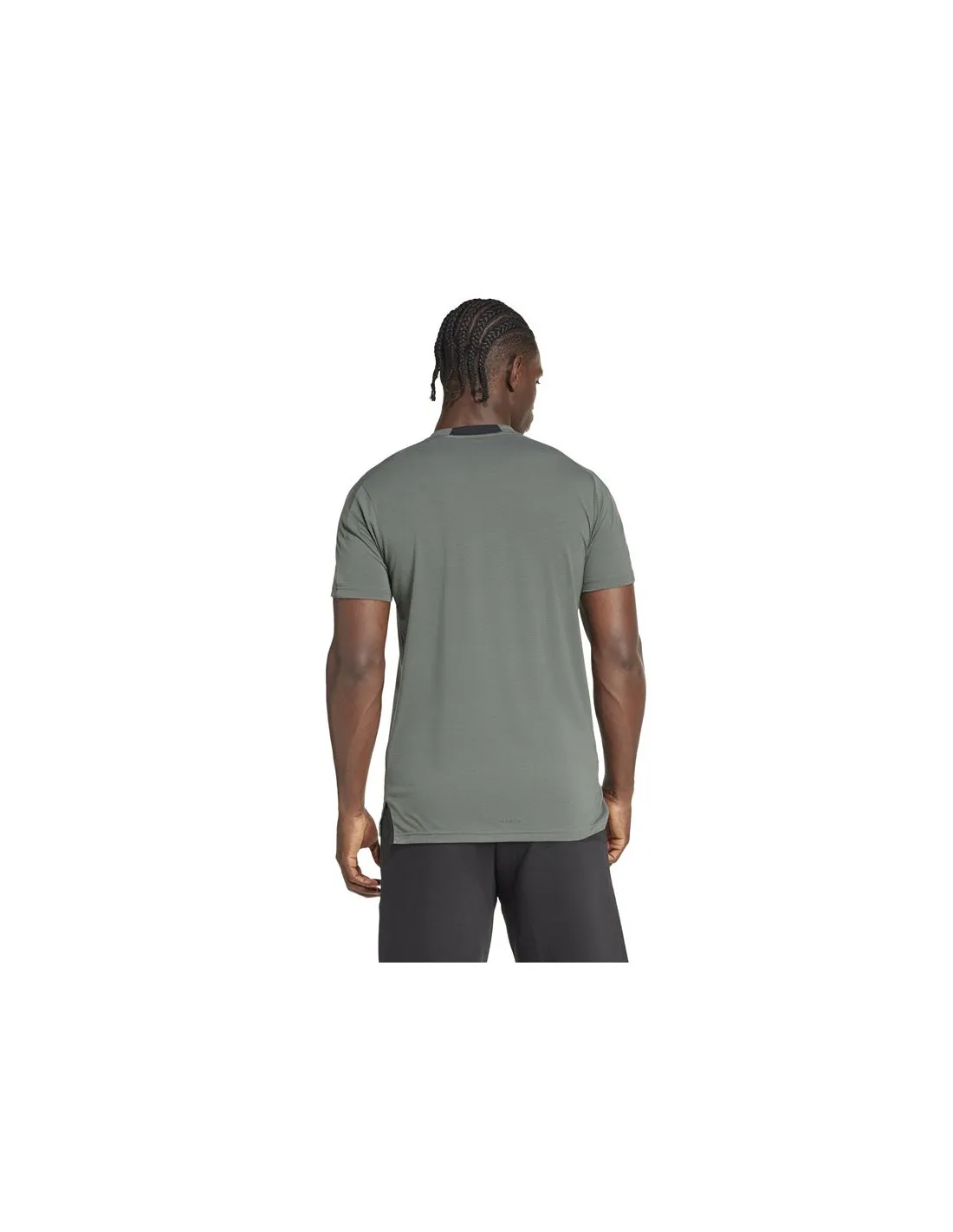 Camiseta de Fitness adidas Aeroready D4T Logo Graphic Hombre Gris