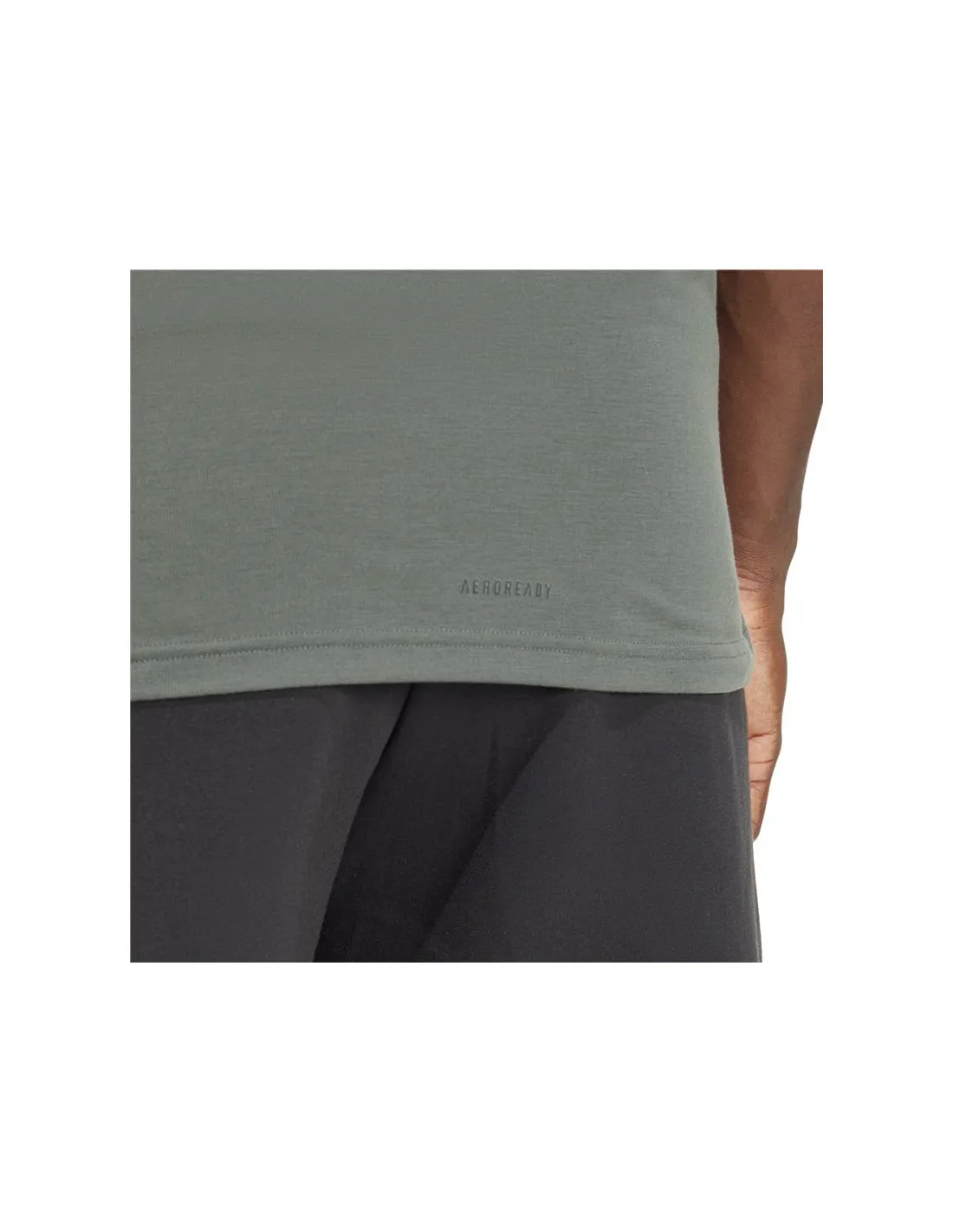 Camiseta de Fitness adidas Aeroready D4T Logo Graphic Hombre Gris