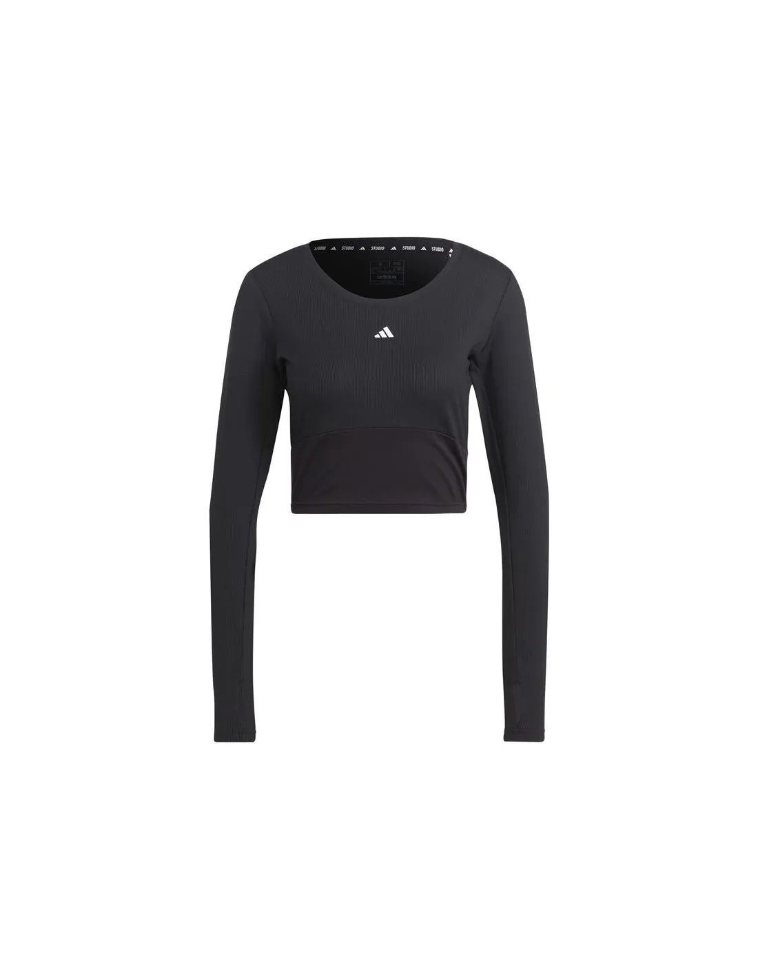 Camiseta de Fitness adidas Studio Negro Mujer