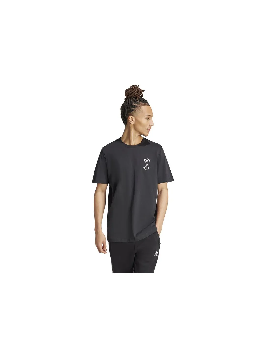 Camiseta de Fútbol adidas Official Emblem Stadium Hombre Negro