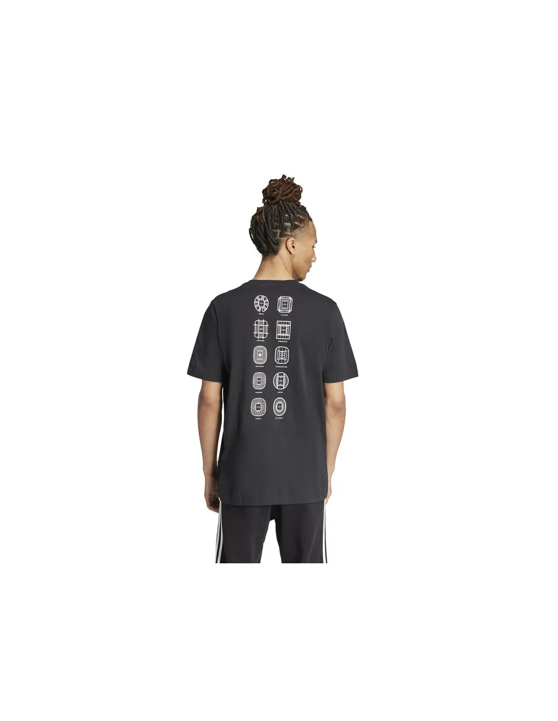 Camiseta de Fútbol adidas Official Emblem Stadium Hombre Negro