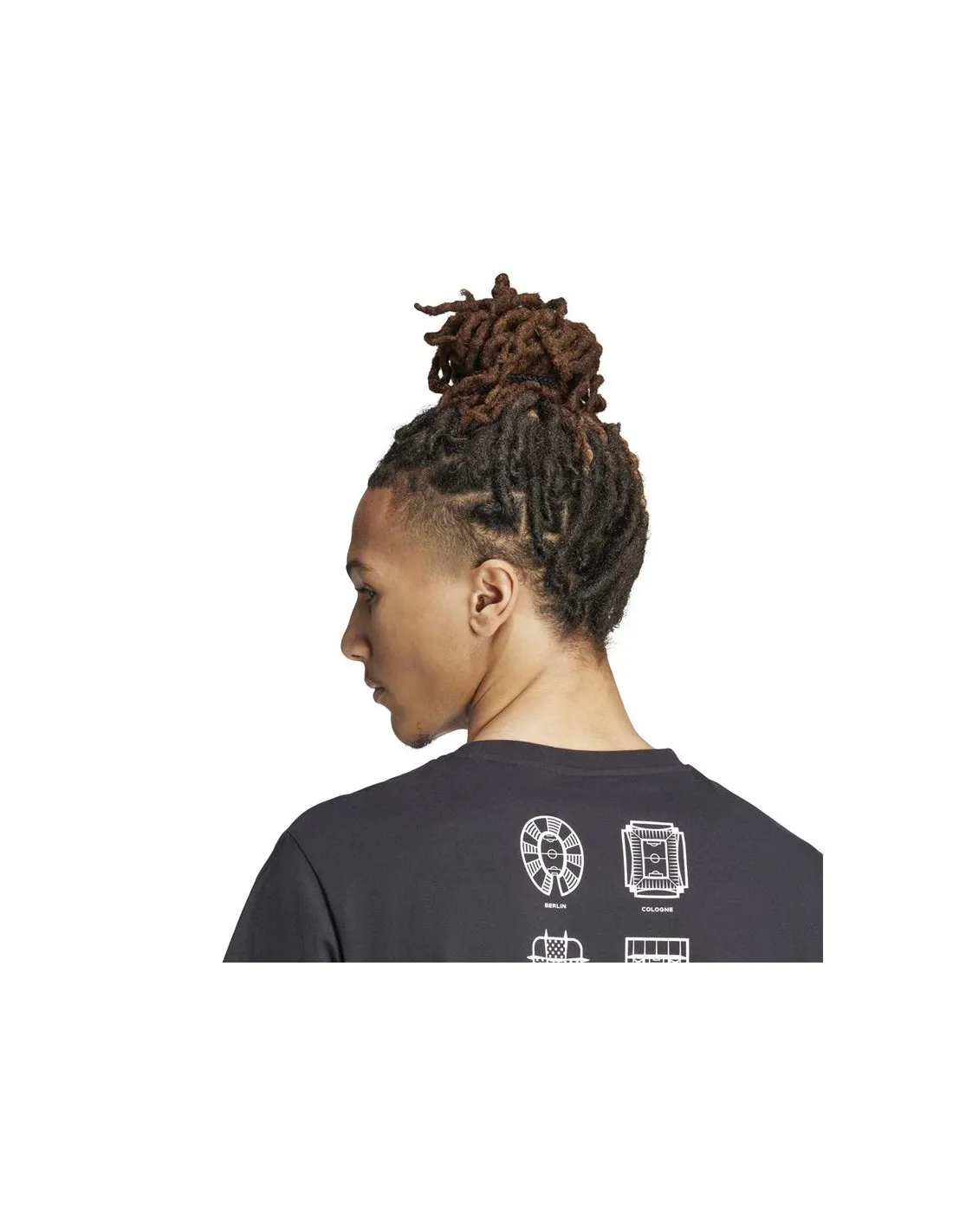 Camiseta de Fútbol adidas Official Emblem Stadium Hombre Negro