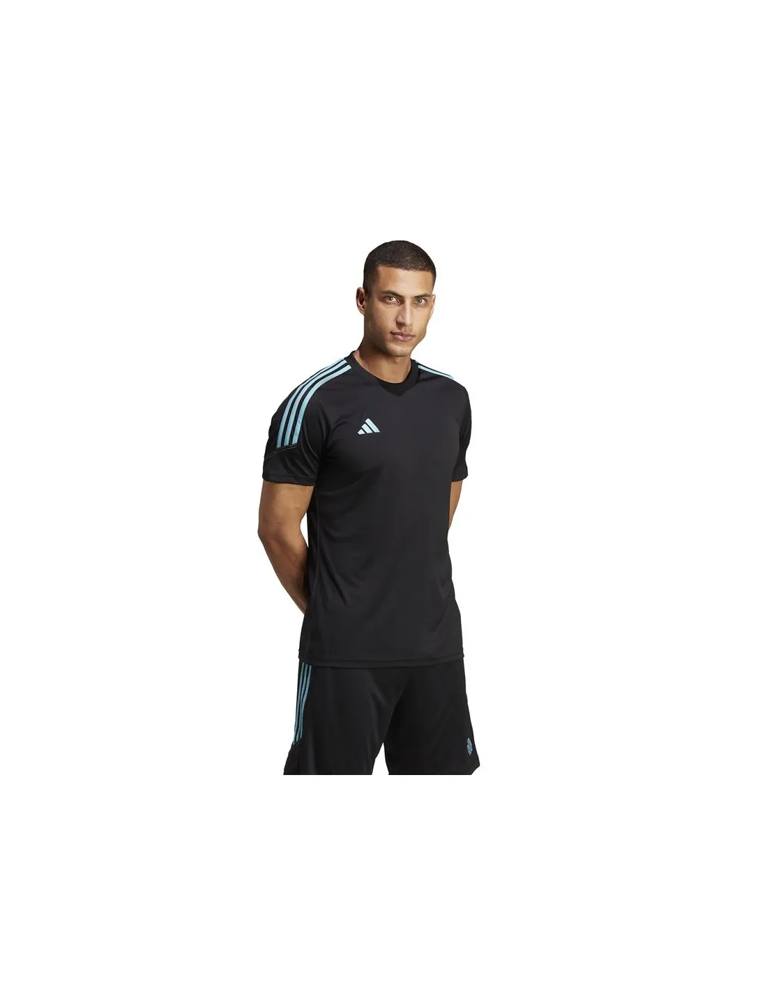 Camiseta de Fútbol adidas Tiro23 Negro Hombre